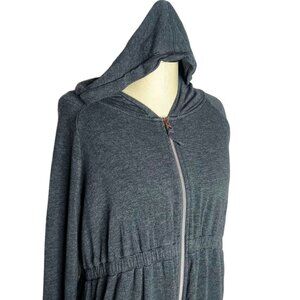 Isabel Maternity Jacket Maternity Size M Grey Fleece Lined Full Zip Hooded